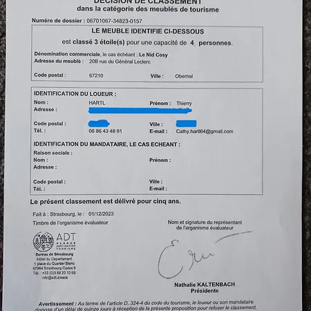 Lägenhet Le Nid Cosy Obernai, Terrasse, Garage, 3 Etoiles De Tres Bon Confort